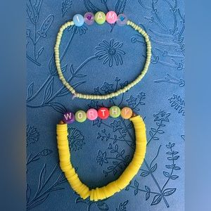 Handmade Affirmation Bracelet - Worthy